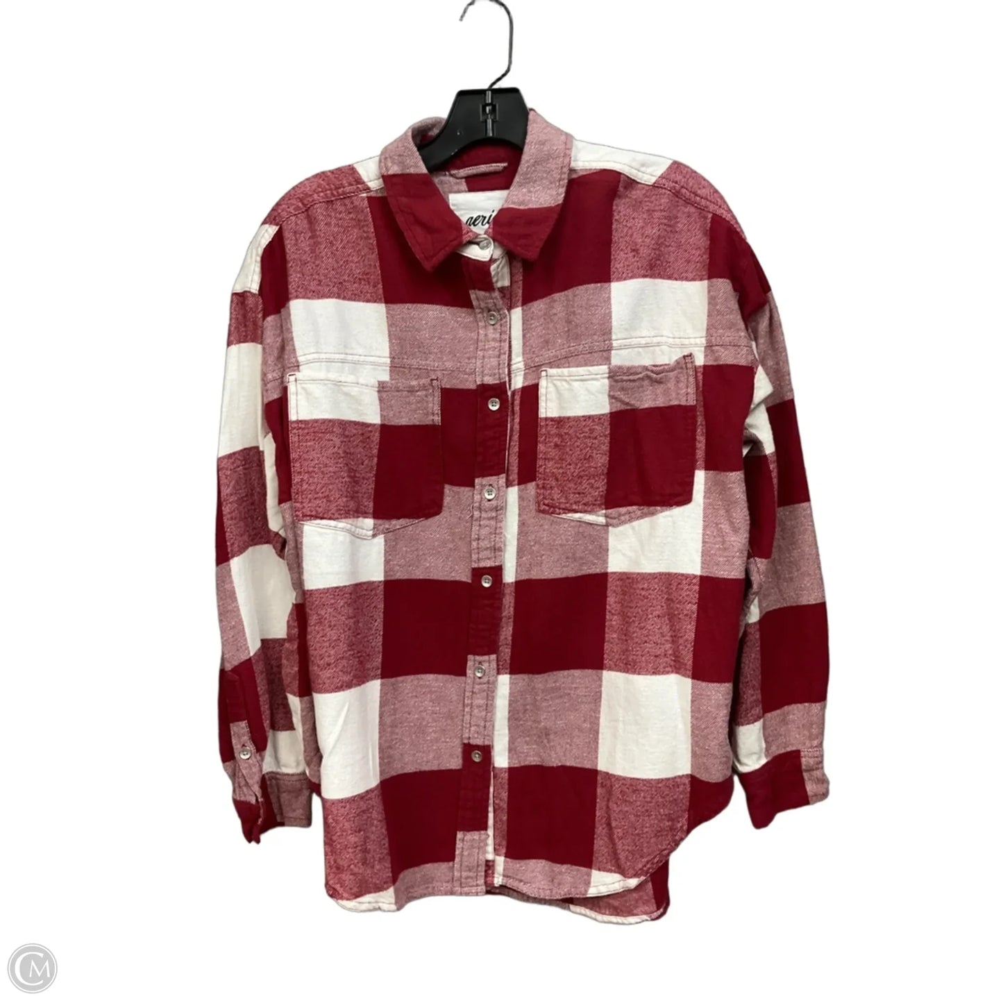 Jacket Shirt By Aerie In Plaid Pattern, Size: Xs