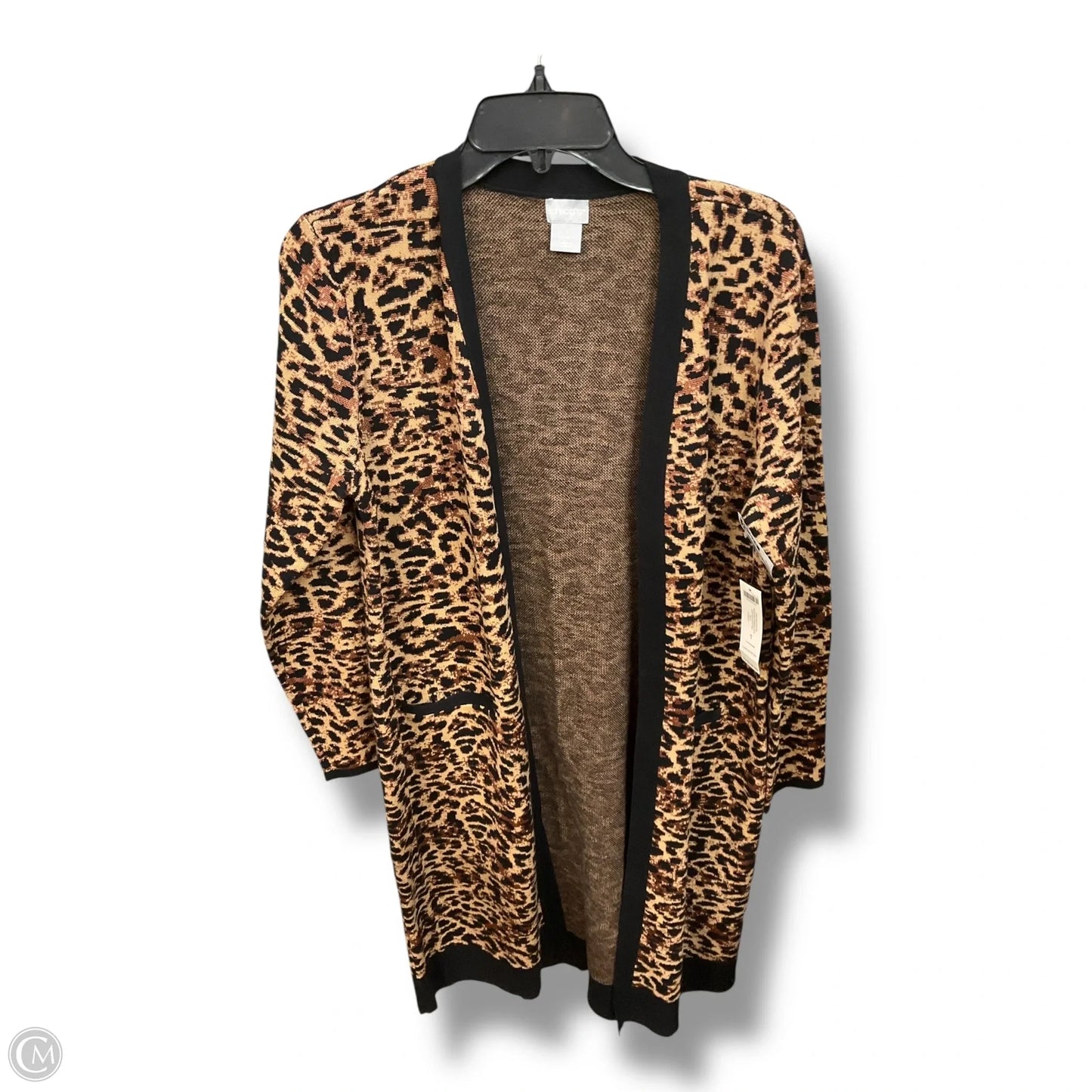 Cardigan By Chicos In Animal Print, Size: M