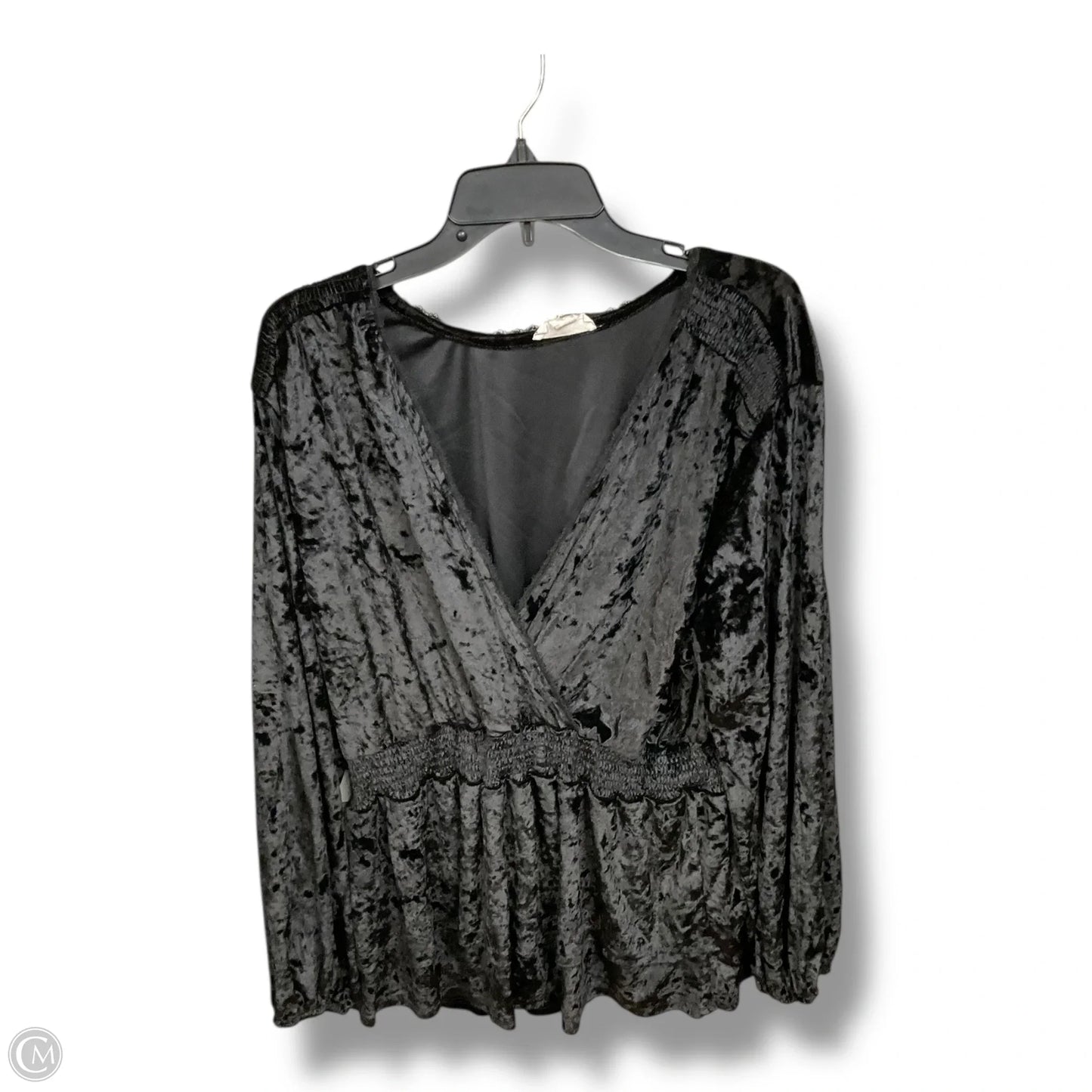 Top Long Sleeve By Clothes Mentor In Black, Size: 2x