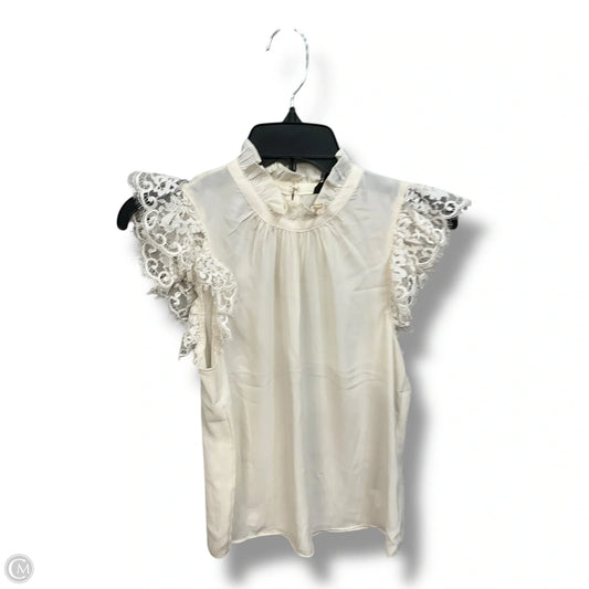 Top Sleeveless By Express In Ivory, Size: Xs