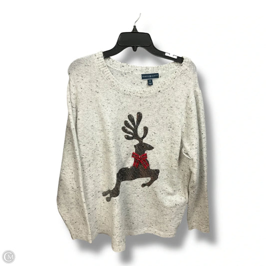 Sweater By Karen Scott In Grey, Size: 1x
