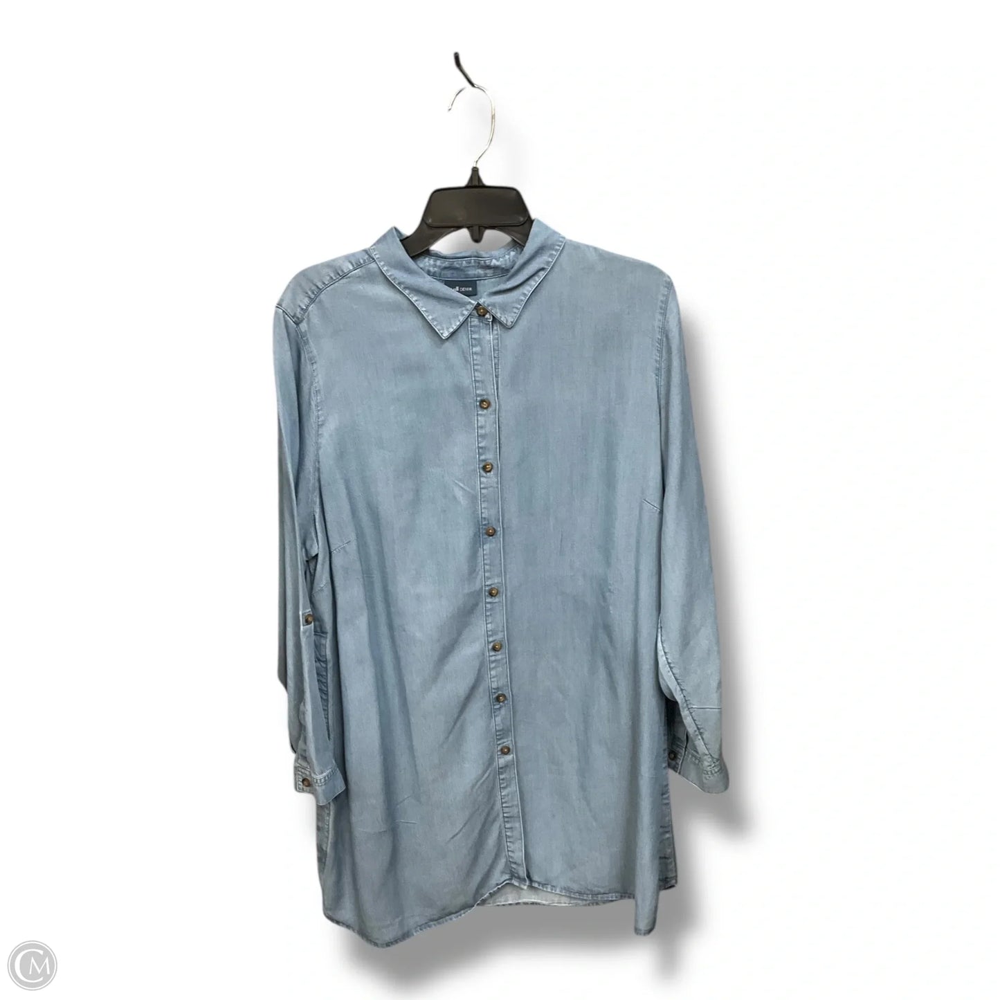 Tunic Long Sleeve By J. Jill In Blue Denim, Size: Xlp