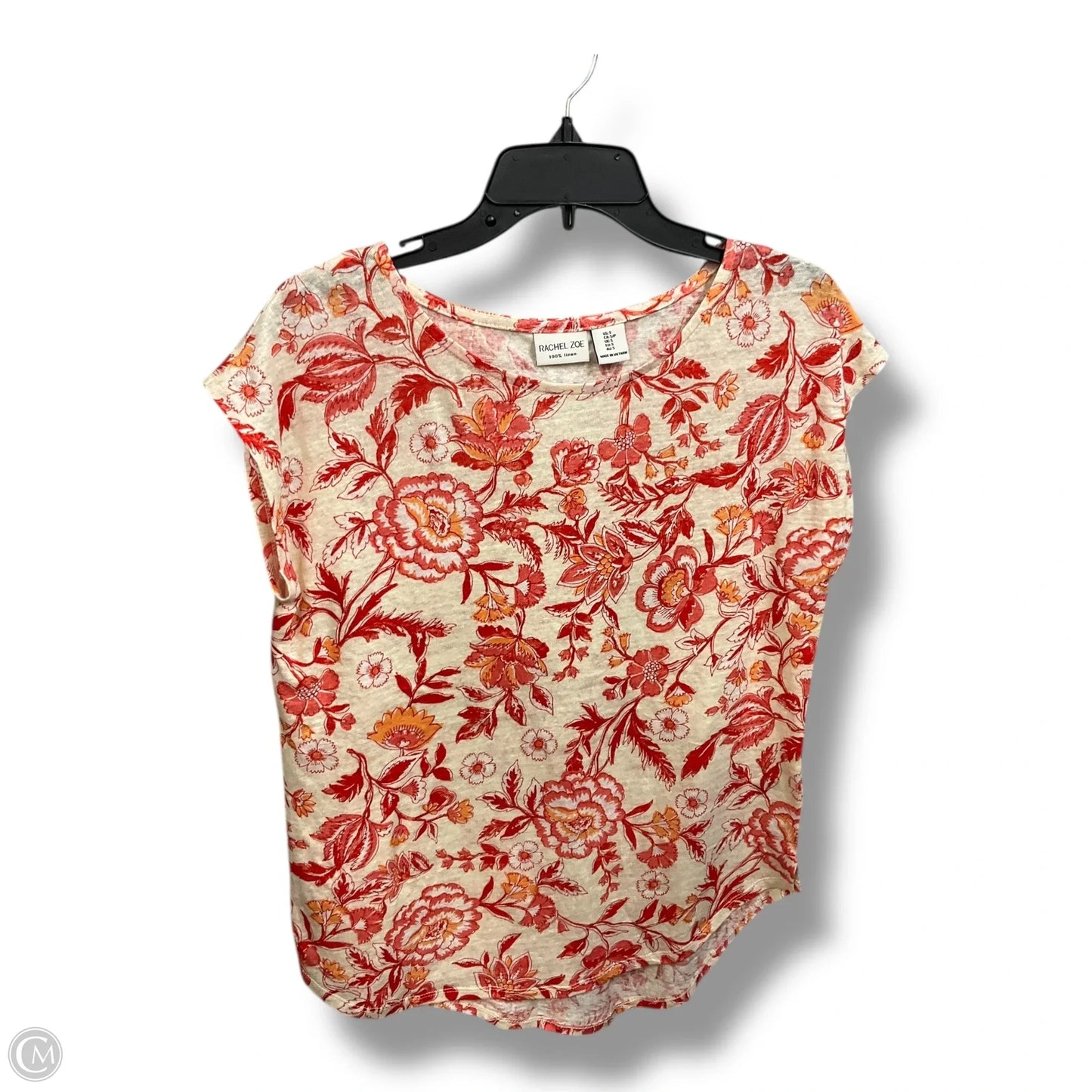 Top Short Sleeve By Rachel Zoe In Floral Print, Size: S