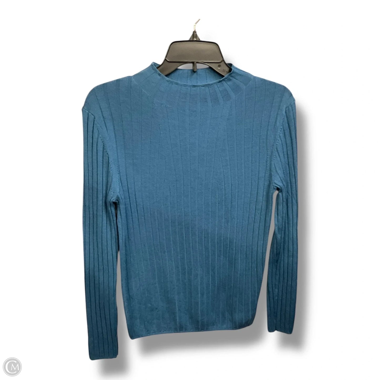 Top Long Sleeve By Banana Republic In Blue, Size: S