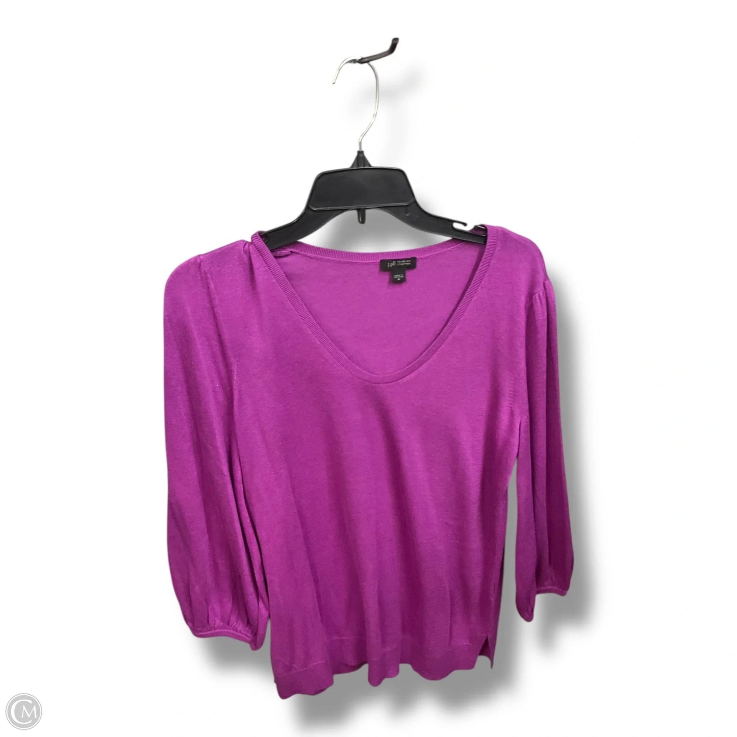 Top 3/4 Sleeve By J. Jill In Purple, Size: M