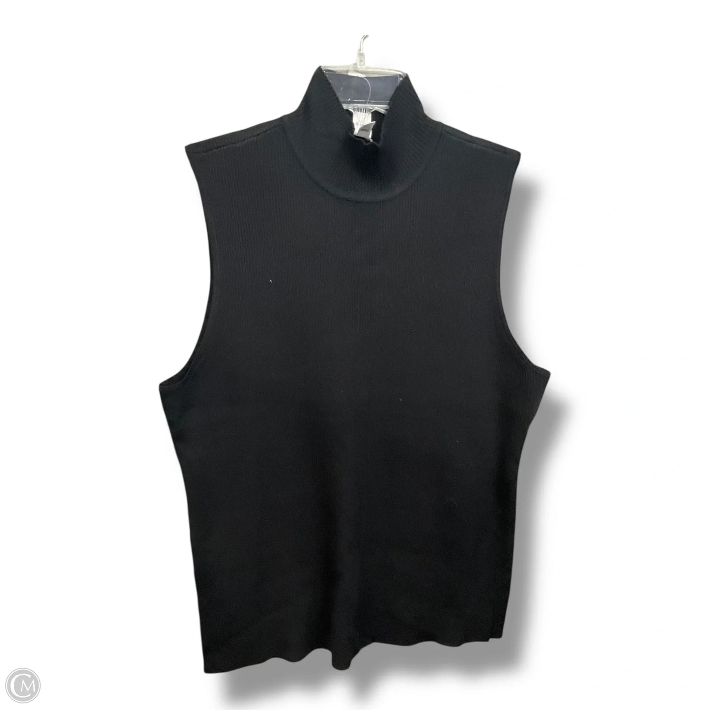 Top Sleeveless By Chicos In Black, Size: Xl
