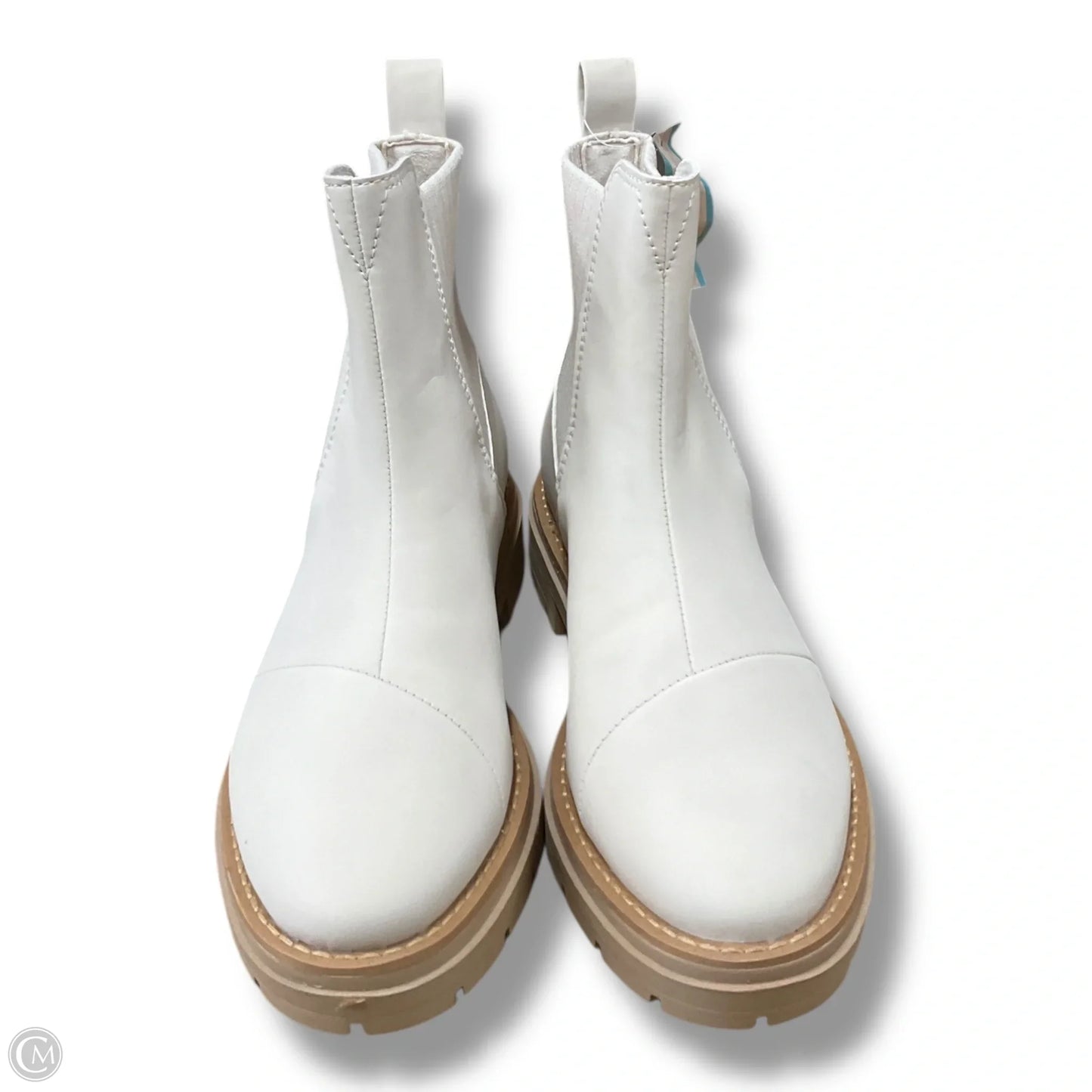 Boots Ankle Flats By Toms In Cream, Size: 7.5