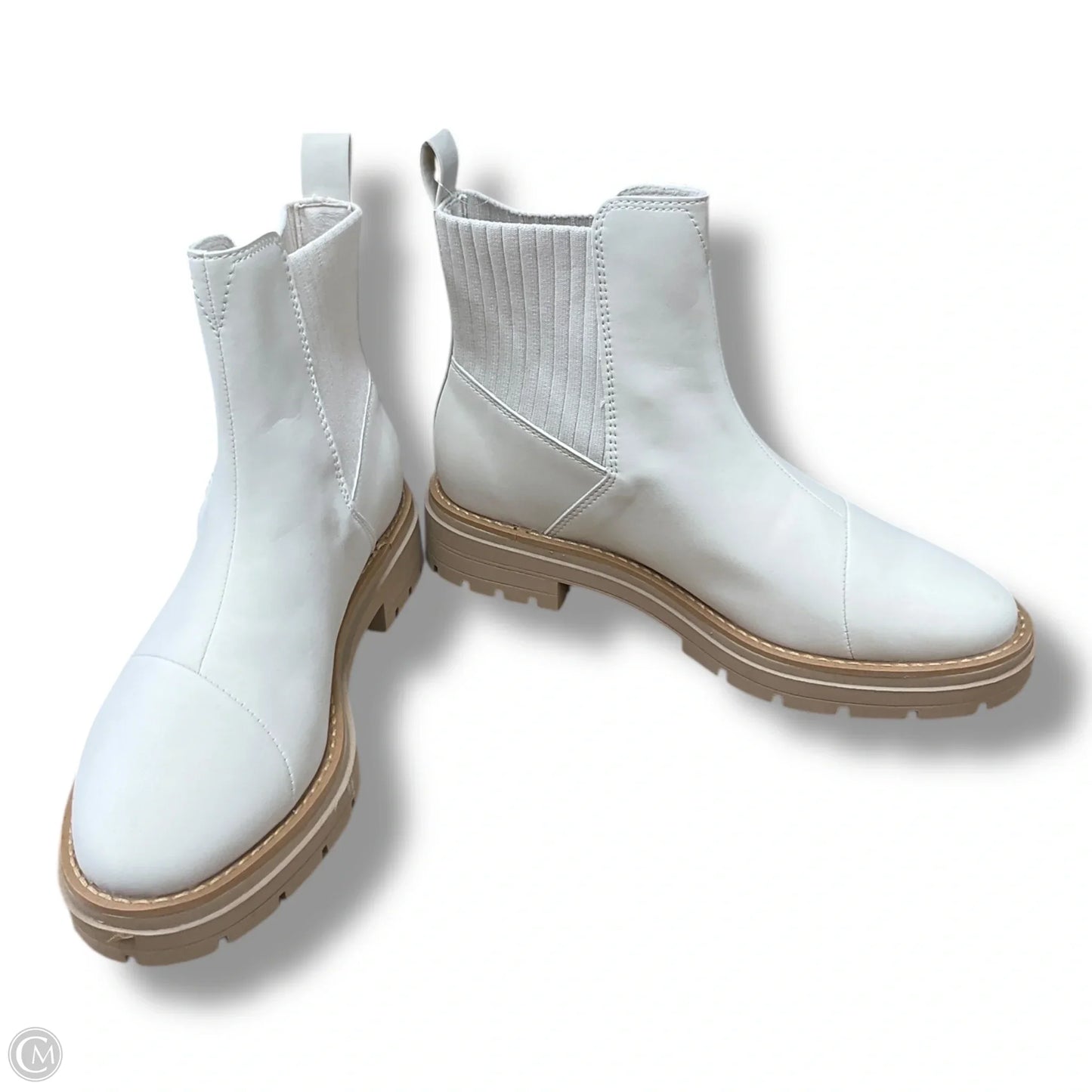 Boots Ankle Flats By Toms In Cream, Size: 7.5