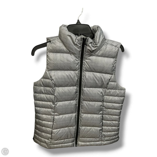 Vest Puffer & Quilted By Lands End In Plaid Pattern, Size: S