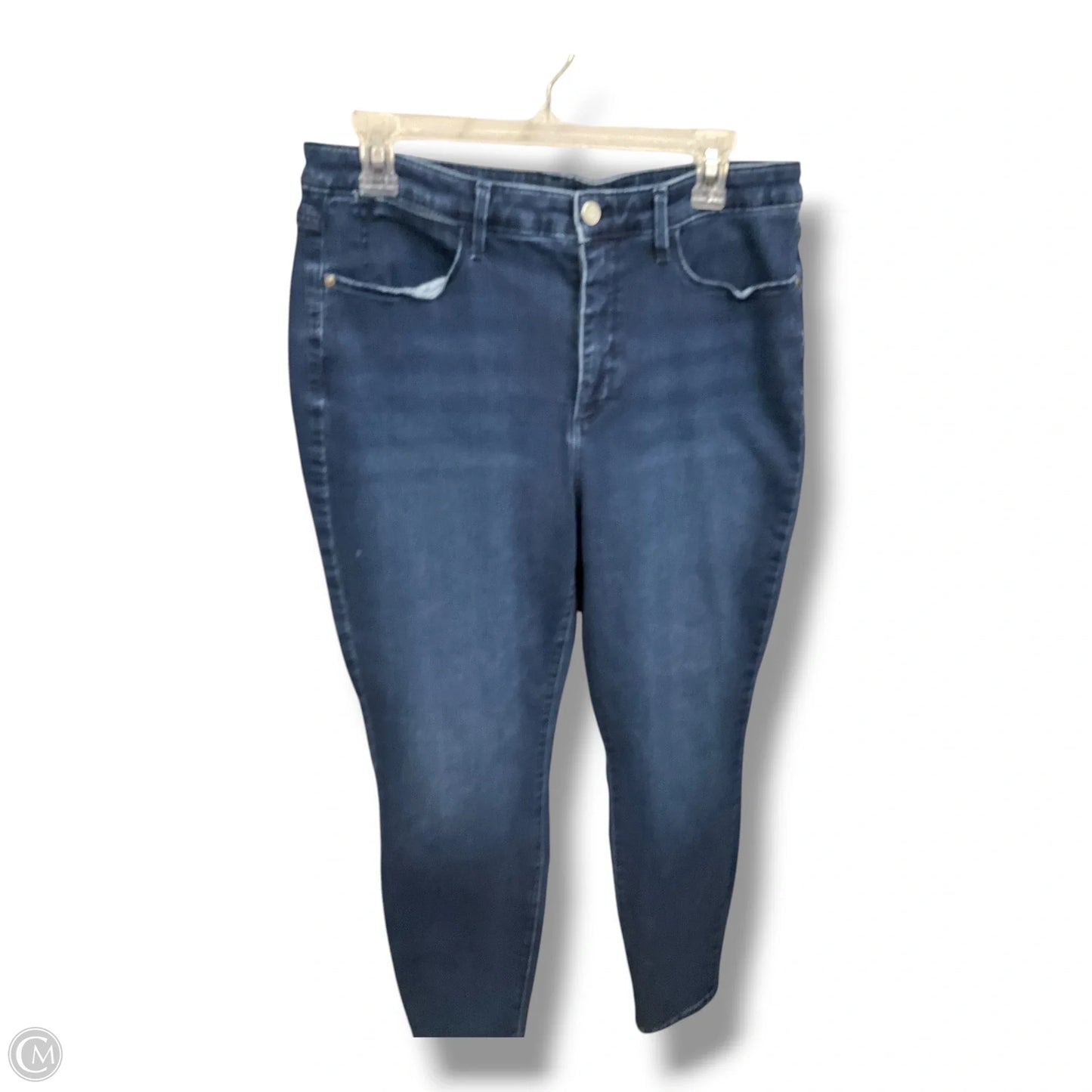 Jeans Skinny By Talbots In Blue Denim, Size: 12