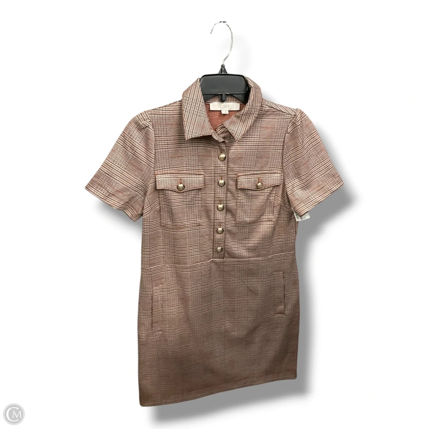 Dress Casual Short By Loft In Plaid Pattern, Size: Xs