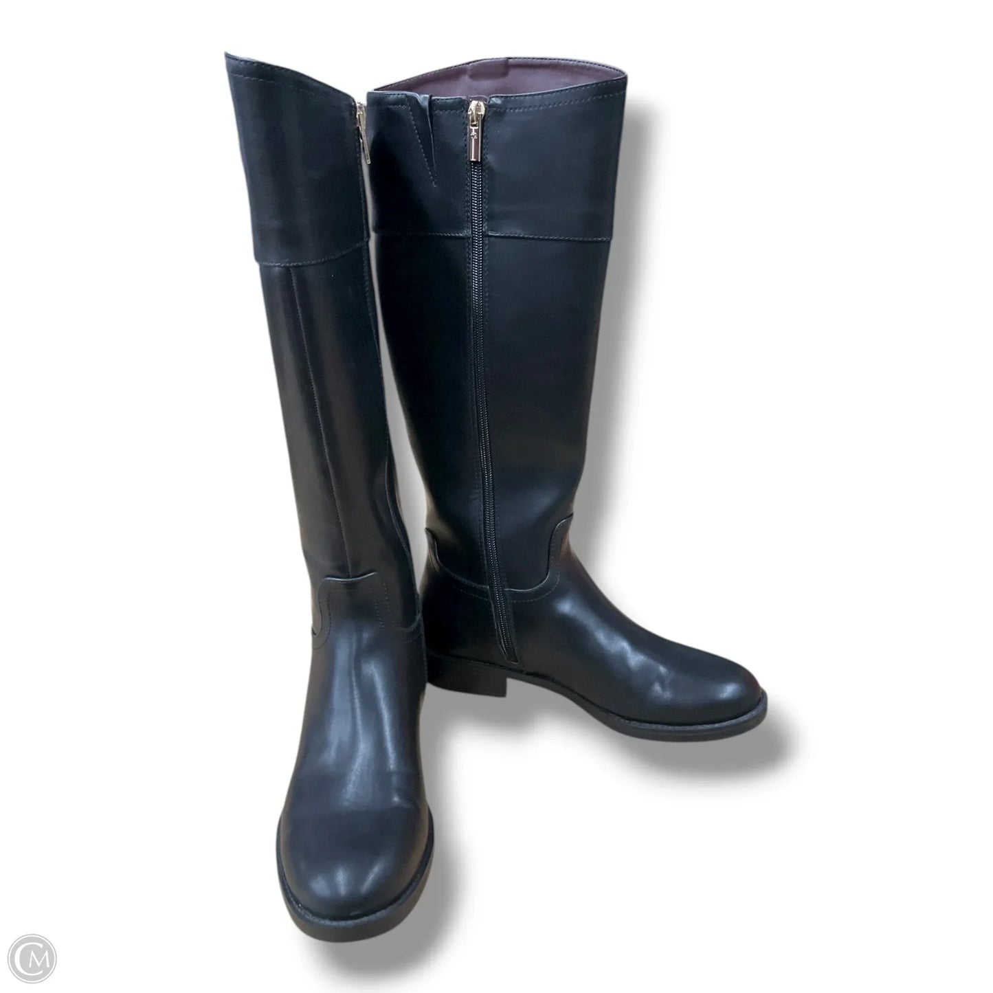 Boots Over-the-knee Flats By Tommy Hilfiger In Black, Size: 7