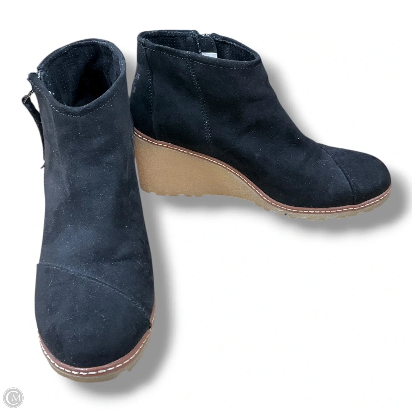 Boots Ankle Heels By Toms In Black, Size: 8.5