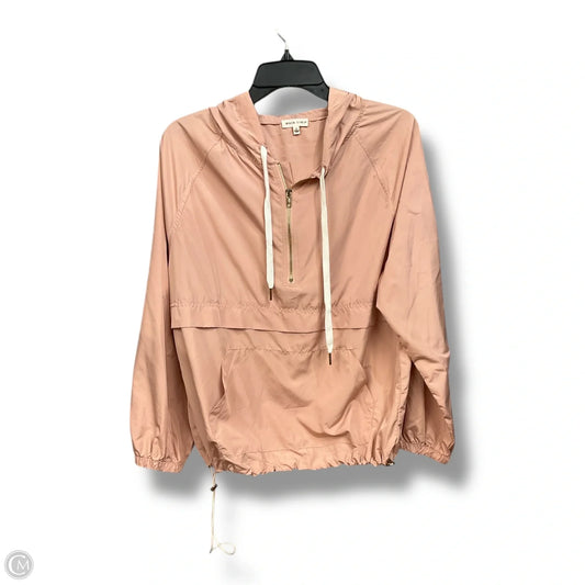 Jacket Windbreaker By Main Strip In Peach, Size: S