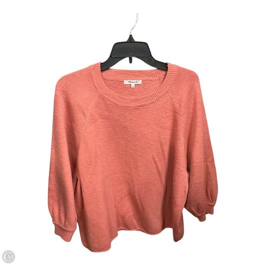 Top 3/4 Sleeve Basic By Madewell In Peach, Size: Xl