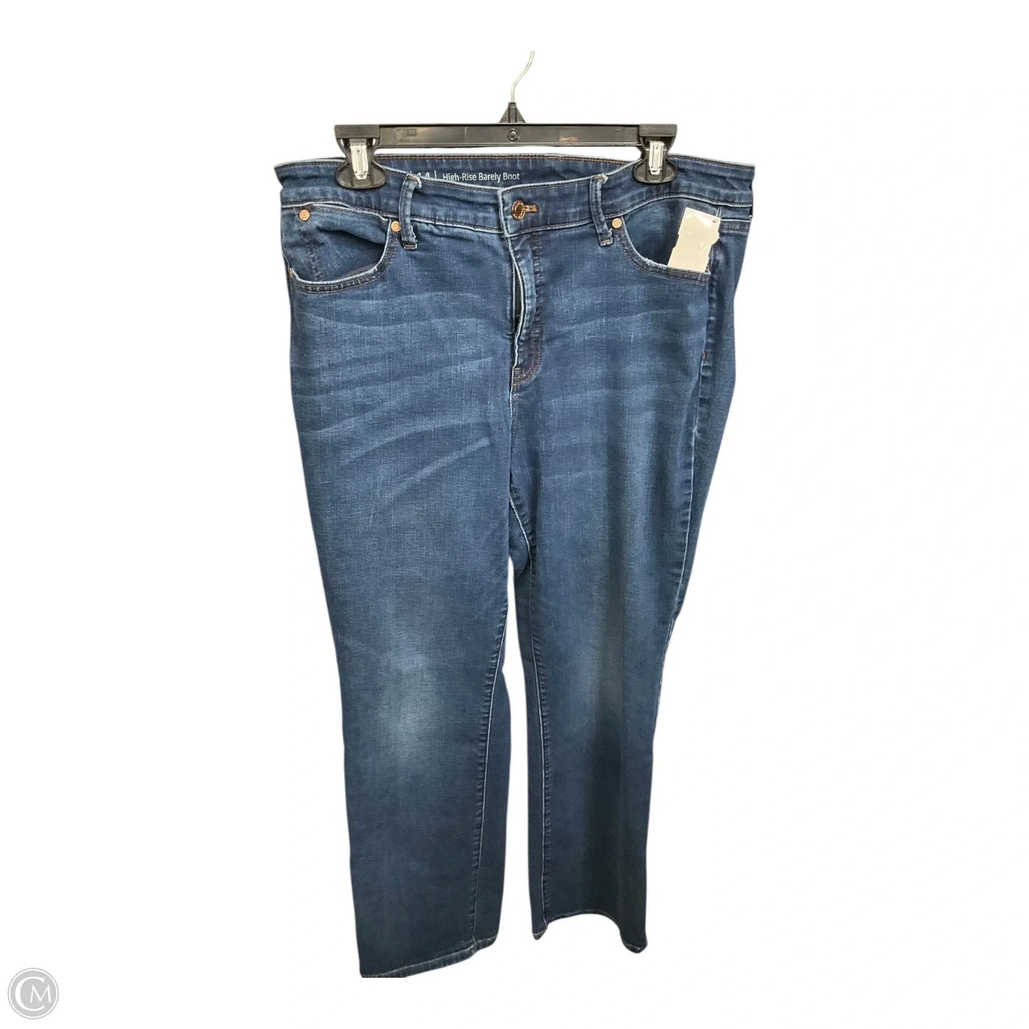 Jeans Boot Cut By Talbots In Blue Denim, Size: 14