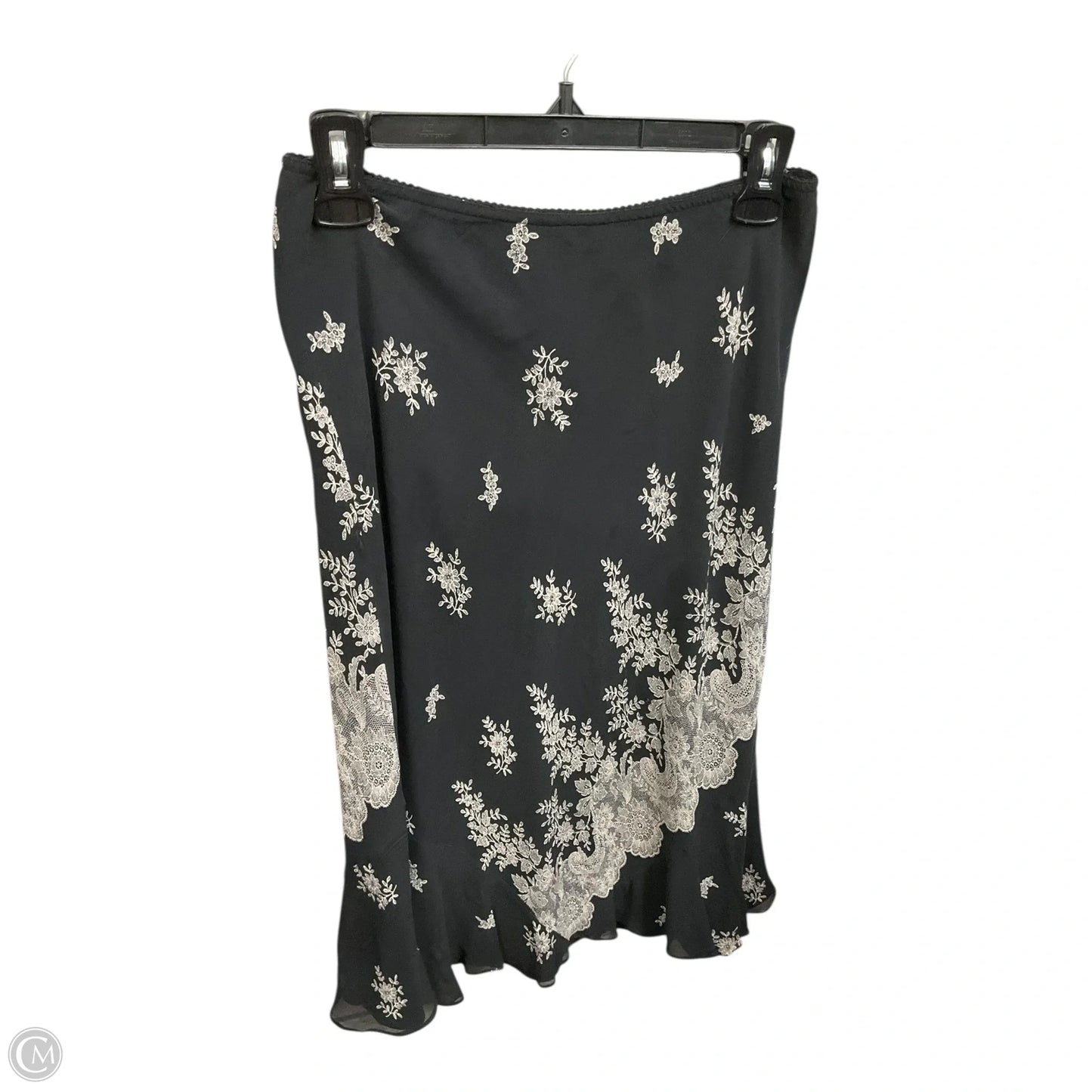 Skirt Midi By Express In Black & Cream, Size: S