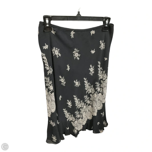 Skirt Midi By Express In Black & Cream, Size: S