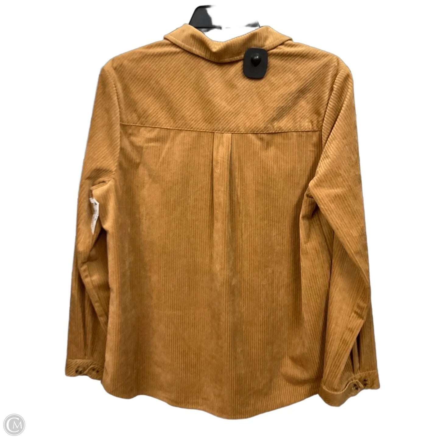 Jacket Shirt By Democracy In Tan, Size: M