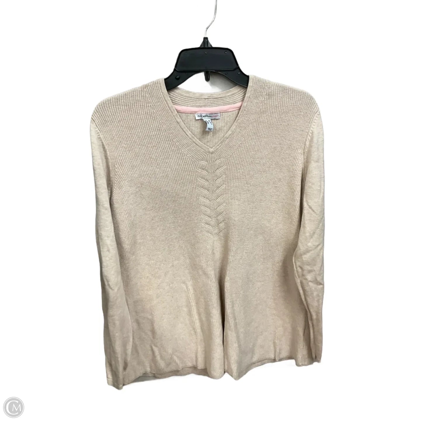 Sweater By Isaac Mizrahi Live Qvc In Tan, Size: M