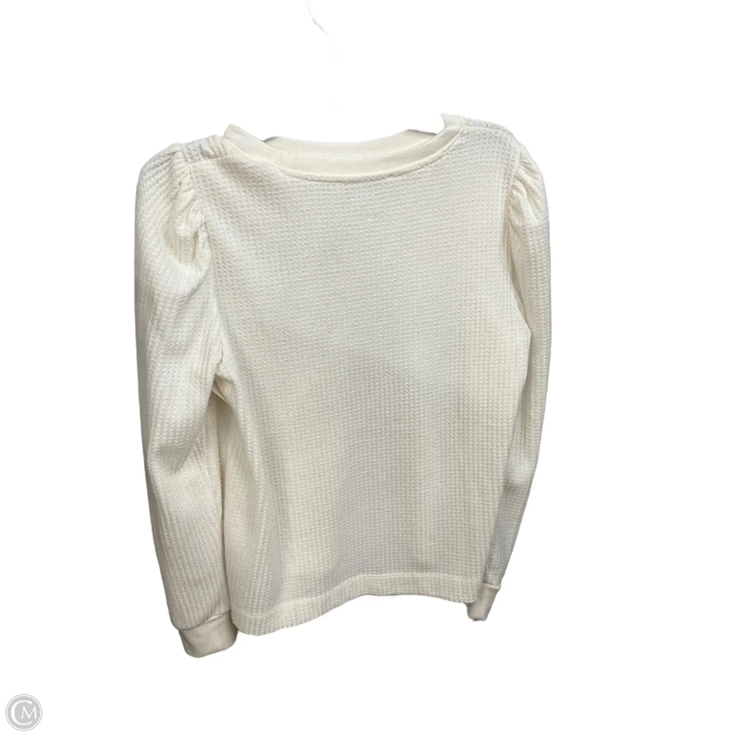 Top Long Sleeve Basic By Loft In White, Size: M