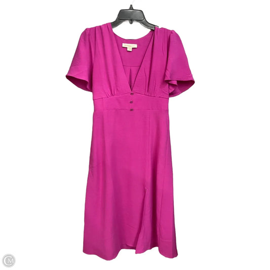 Dress Casual Midi By Monteau In Pink, Size: M