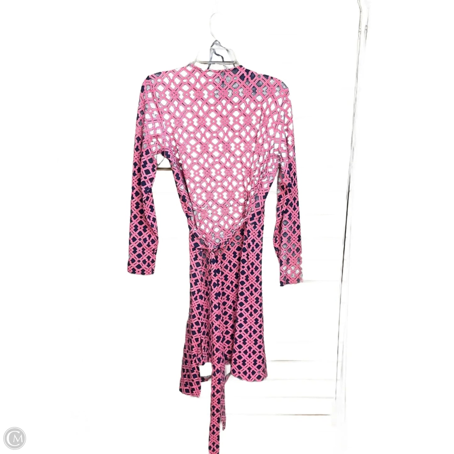 Dress Casual Short By Vineyard Vines In Blue & Pink, Size: M