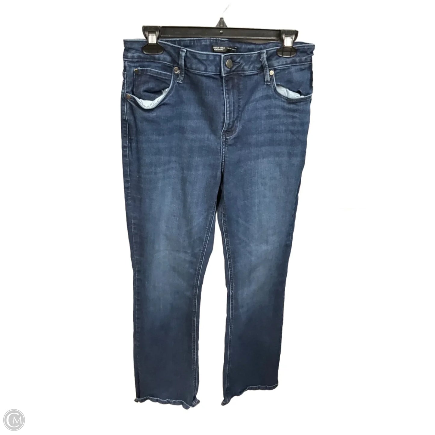 Jeans Boot Cut By Simply Vera In Blue Denim, Size: 12