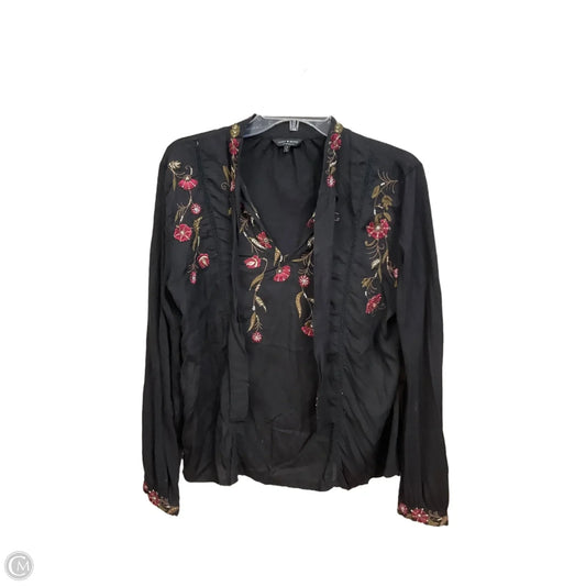 Top Long Sleeve By Lucky Brand In Black, Size: L