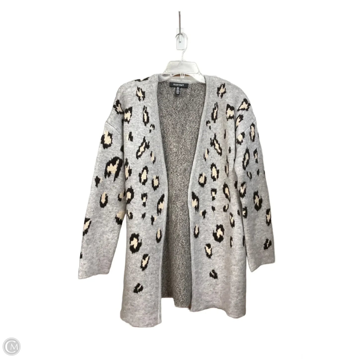 Cardigan By Ellen Tracy In Animal Print, Size: M