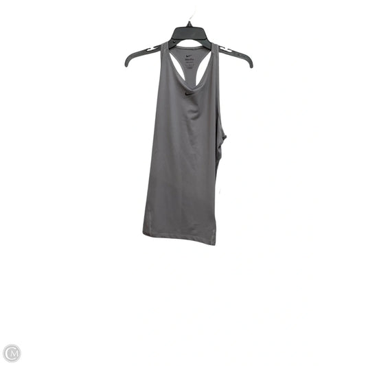 Athletic Tank Top By Nike Apparel In Grey, Size: M