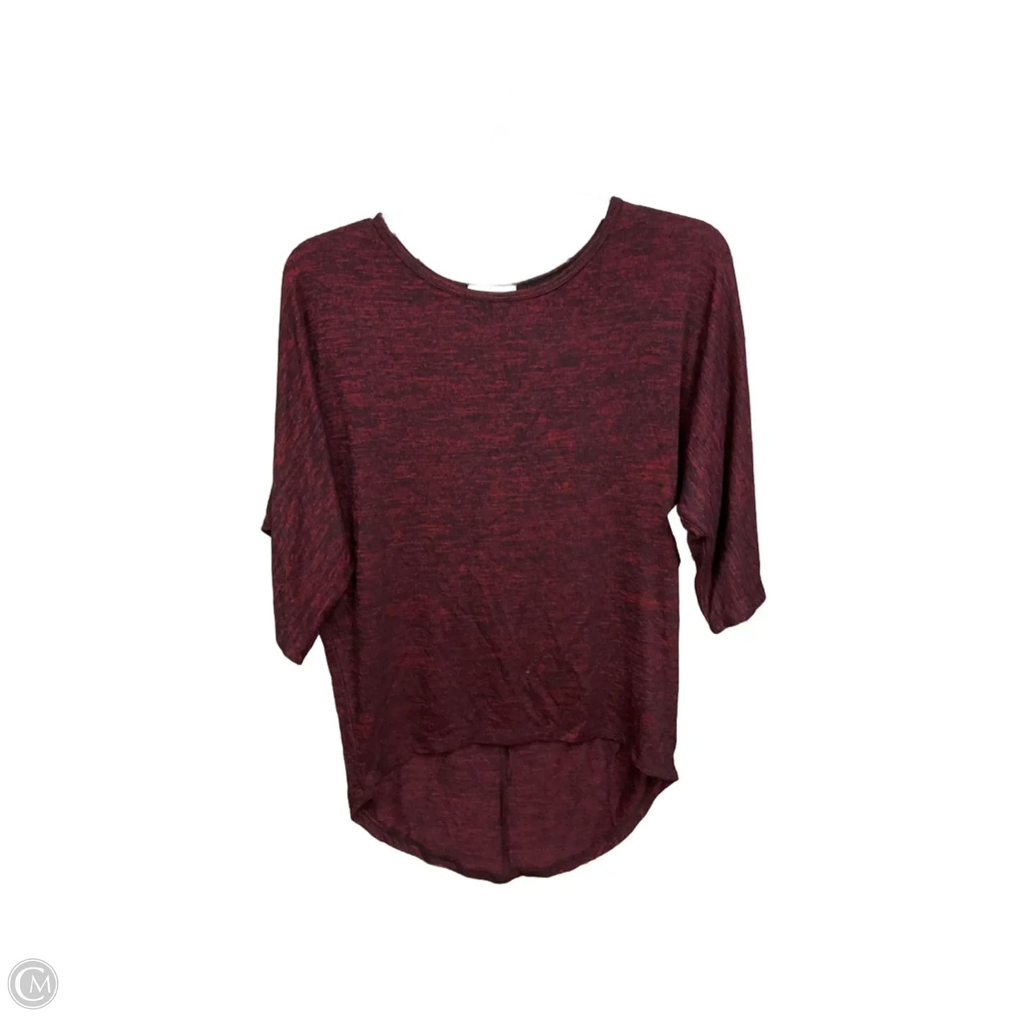 Top Short Sleeve By Bobbie Brooks In Red, Size: S