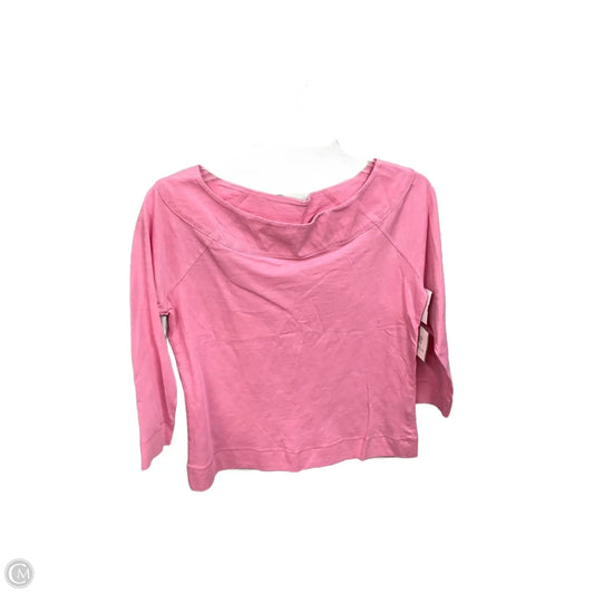 Top Long Sleeve By Rafaella In Pink, Size: Sp