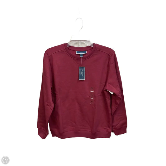 Sweatshirt Crewneck By Karen Scott In Maroon, Size: Mp