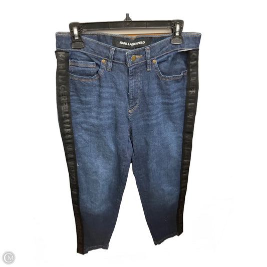 Jeans Designer By Karl Lagerfeld In Blue Denim, Size: 6