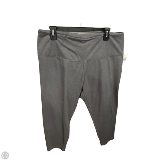Pants Leggings By Falls Creek In Grey, Size: 1x