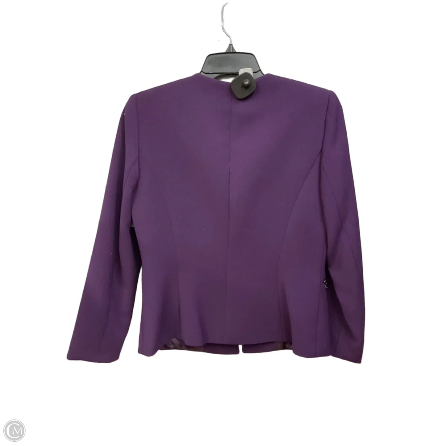 Jacket Moto By Tahari By Arthur Levine In Purple, Size: 4p