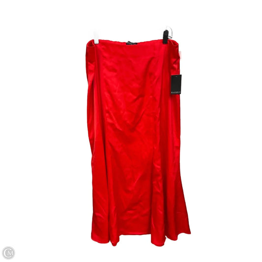 Skirt Maxi By Eloquii In Red, Size: 16