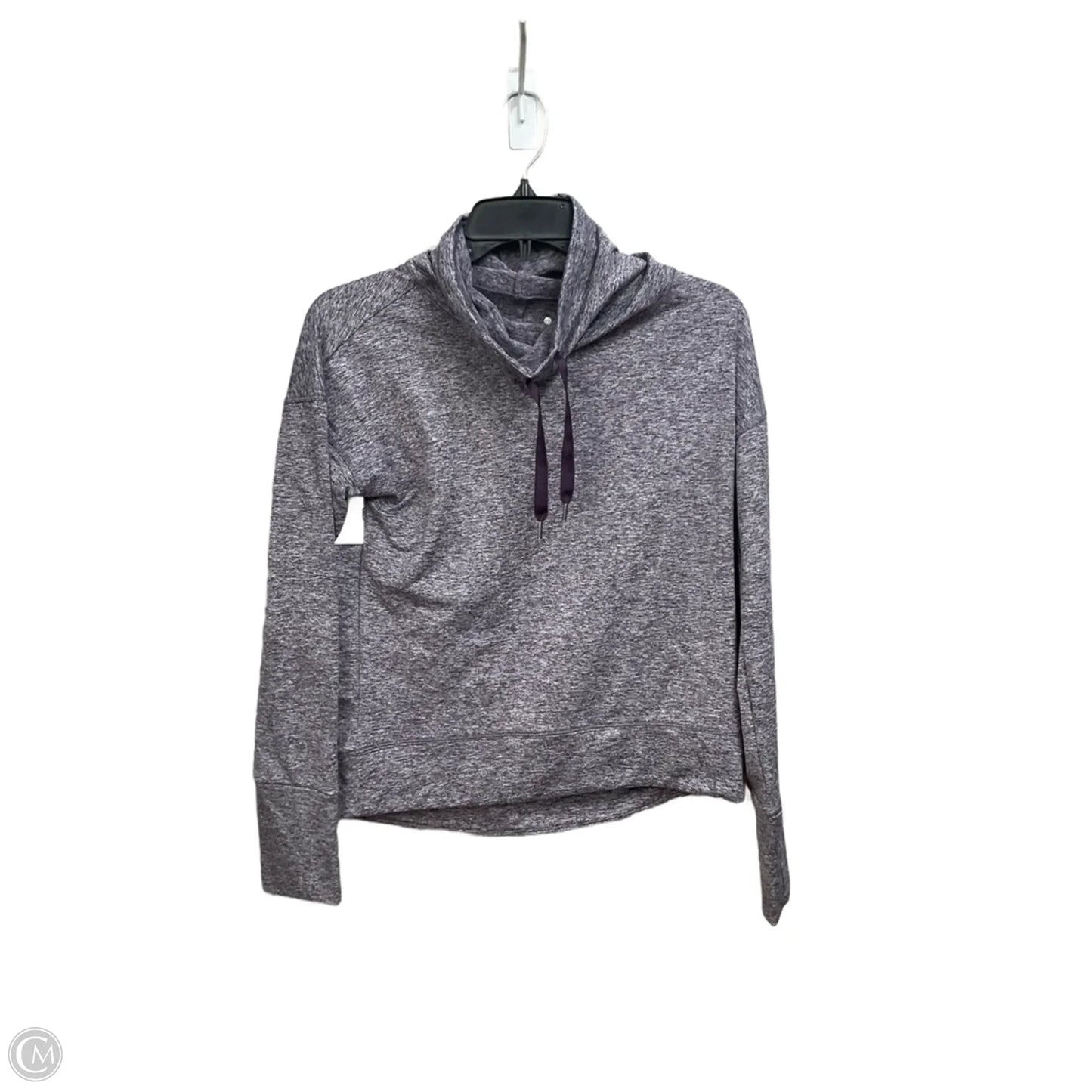 Athletic Top Long Sleeve Collar By Apana In Purple, Size: S