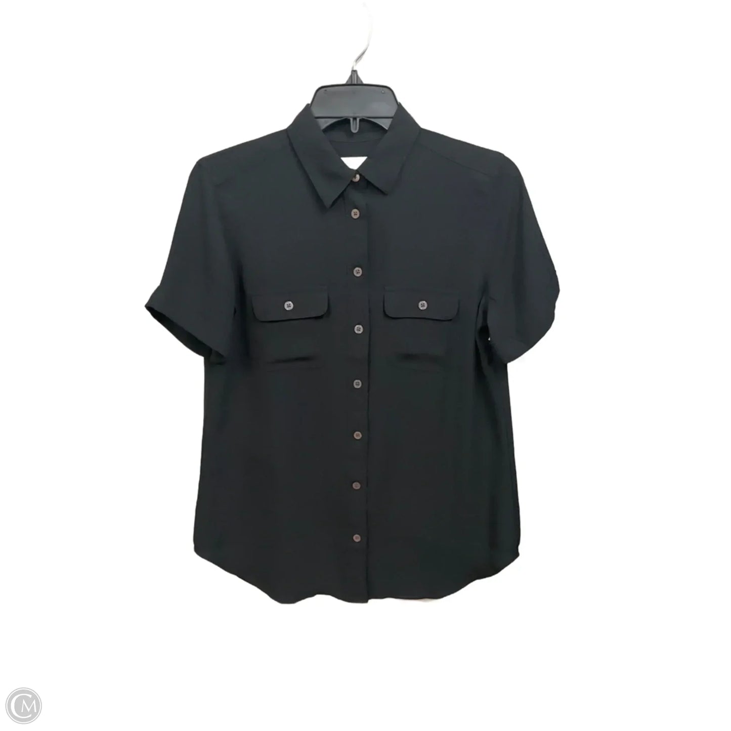 Blouse Short Sleeve By Loft In Blue, Size: Xs