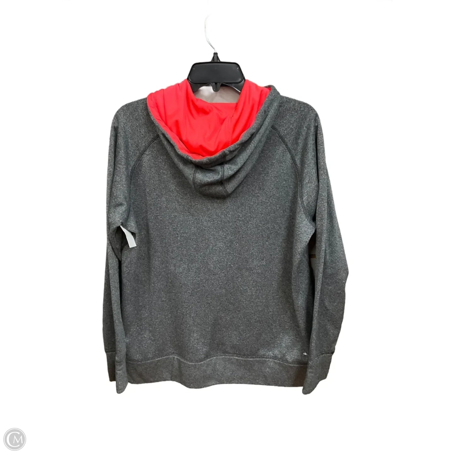 Athletic Sweatshirt Hoodie By Adidas In Grey, Size: Xl
