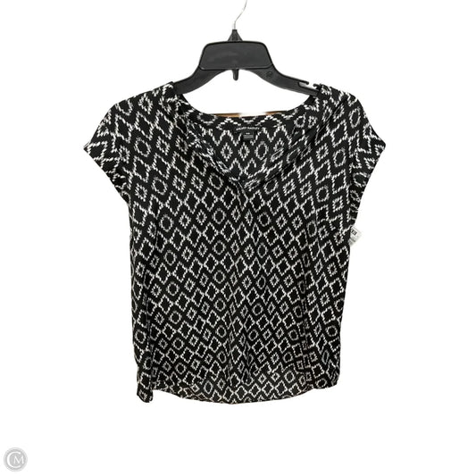 Top Sleeveless By Hilary Radley In Black & White, Size: M
