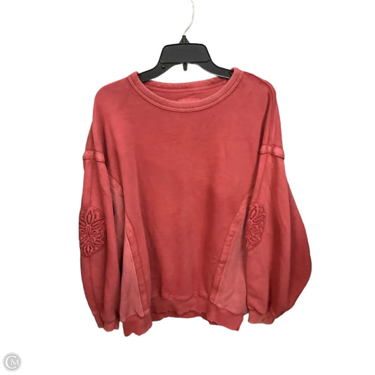Sweatshirt Crewneck By Aerie In Red, Size: M