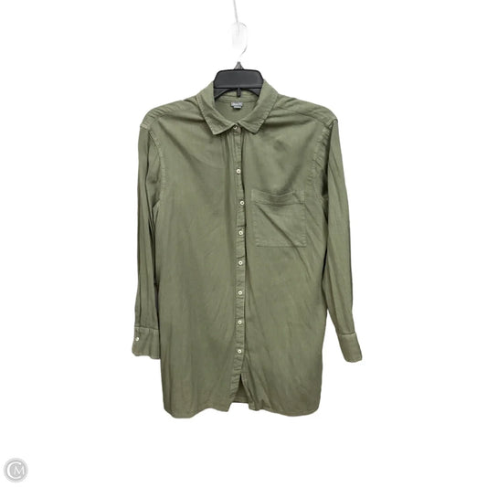 Blouse Long Sleeve By Aerie In Green, Size: Xs