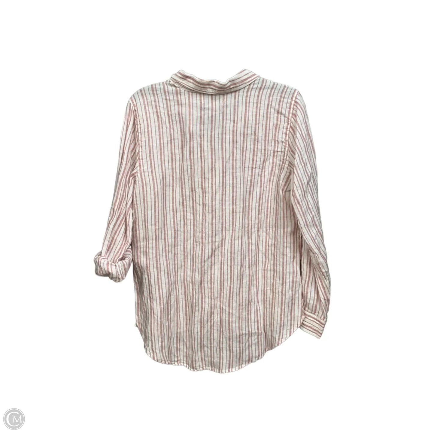 Blouse Long Sleeve By Rachel Zoe In Striped Pattern, Size: M