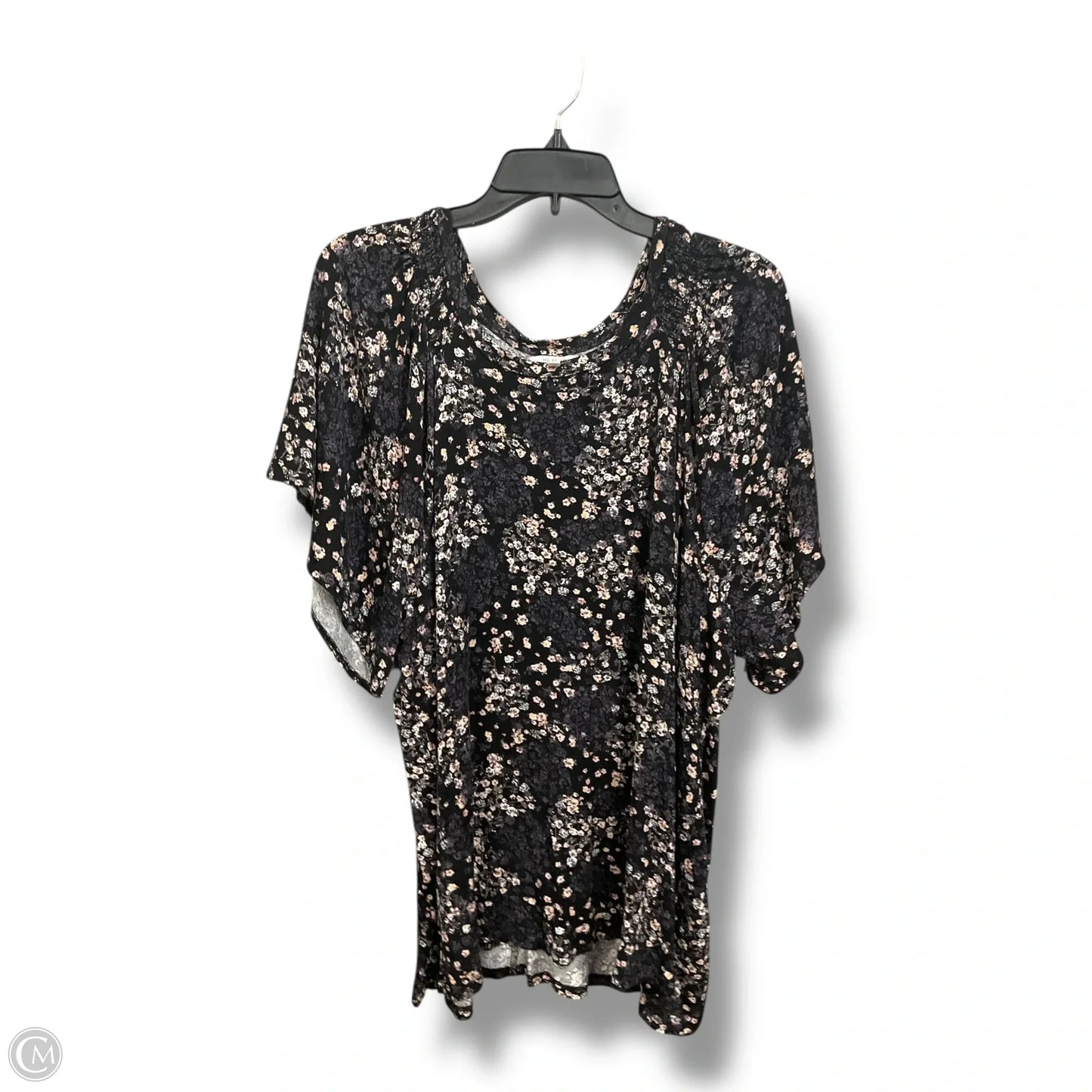 Top Short Sleeve By Maurices In Floral Print, Size: 2x