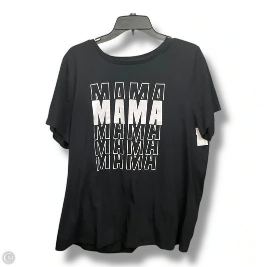 Top Short Sleeve By Lane Bryant In Black, Size: 2x