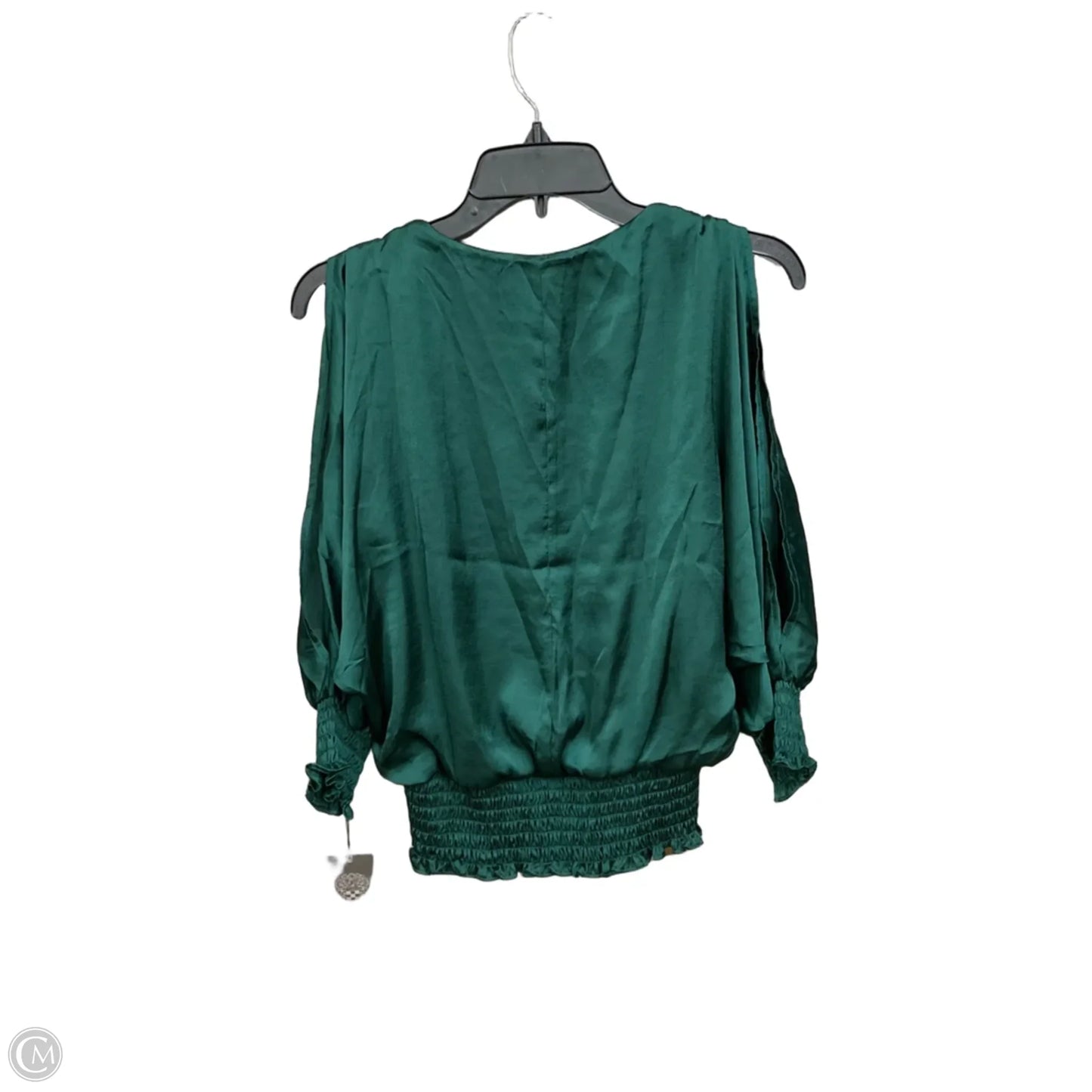 Blouse Long Sleeve By Vince Camuto In Green, Size: Xs