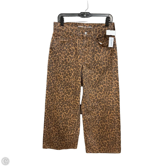 Jeans Wide Leg By Old Navy In Animal Print, Size: 6