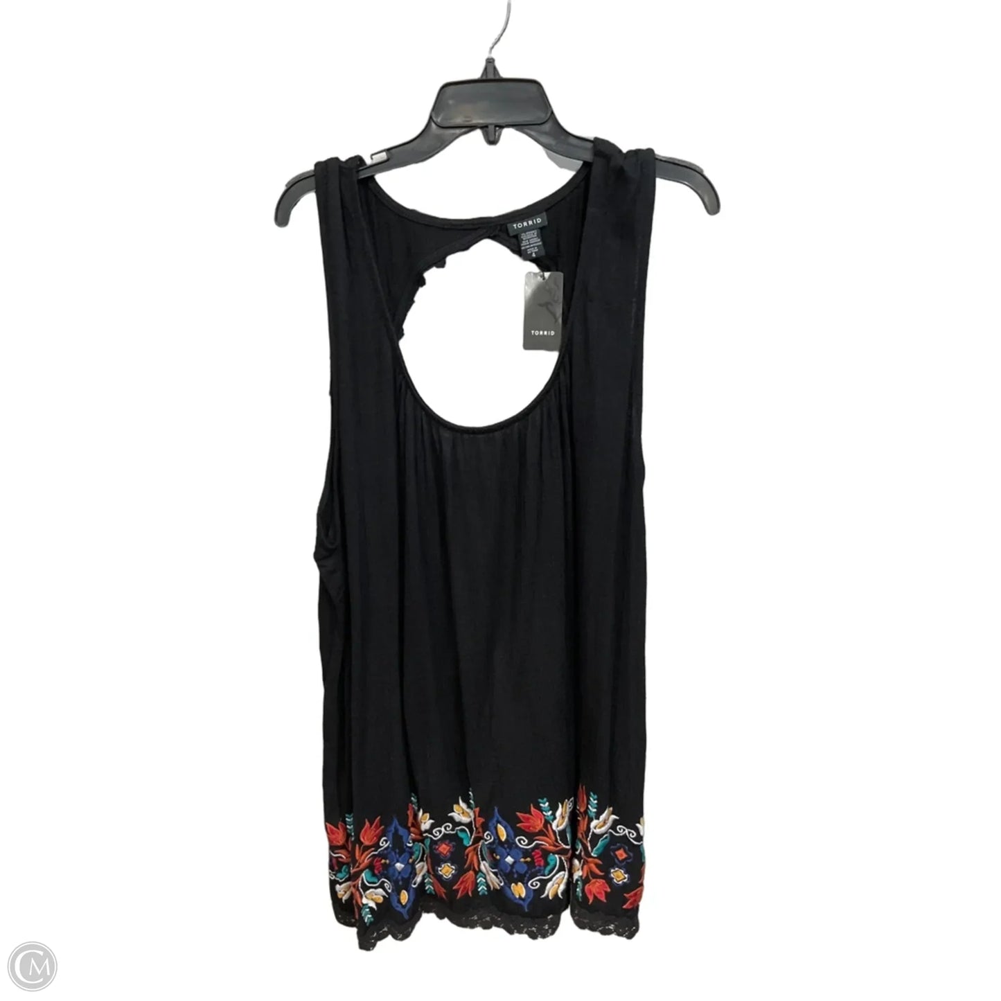 Top Sleeveless By Torrid In Black, Size: 4x